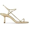 ZJGZF Kitten Heels for Women Dressy Strappy Stiletto High Heeled Sandals Round Open Toe Sexy Heels Wedding Shoes