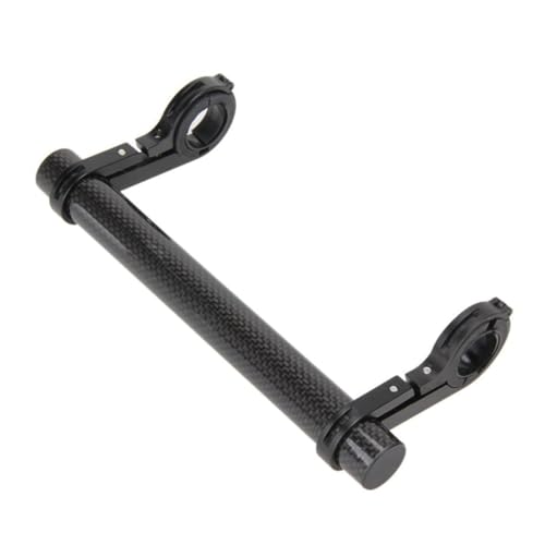 Extensor de manillar de bicicleta negro con soporte para lámpara útil 7