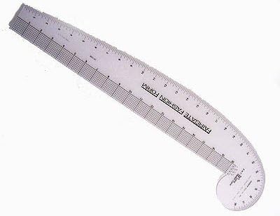 Fashion Form 3-in-1 Ruler, Cast Acrylic, 24"
