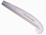 Fashion Form 3-in-1 Ruler, Cast Acrylic, 24