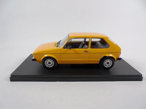 Volkswagen Golf 1 Yellow 1978 Modelo 1:24 Metal miniatura 3