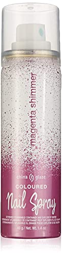 Nail Spray Nail Polish, Magenta Shimmer, 1.4 Fluid Ounce