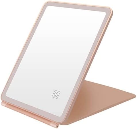 Adjustable Compact Makeup Dresser with Light Travel LED Dimmable Touch Switch
