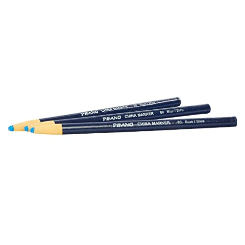 Dixon Industrial Phano Peel-Off China Marker Pencils, Blue, 12-Pack (00080) #TOP3
