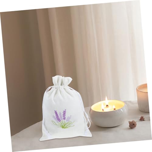 4 bolsas de saquitos con cordón para lavanda miniatura 4