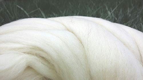 Chunky Yarn, Wool Roving Yarn, Wool Roving 13 Lb Bulk Natural White Merino Wool Roving Fiber For Making Chunky Knit Blanket Make Your Own Chunky Knit Blanket #TOP3