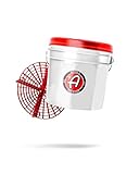 Adam's Polishes Wash Bucket (3.5 Gallon Bucket + Grit Guard) - Car Detailing Tool for Car Washing & Garage Storage | Stores Car Wash Soap, Foam Cannon, Foam Gun, Microfiber Towels & More
