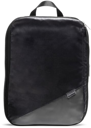 Brookstone Compression Packing Cubes Set - 2 Piece Small and Medium Carry On Luggage Travel Organizer and Compression Bags, Black3