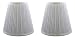 Urbanest 1101484 Off White Mushroom Pleated Hardback Lamp Shades, Set of 2, 5x9x8.5 Inch (Spider)