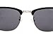 FEISEDY Vintage Half Frame Sunglasses For Men Women Classic Brand Matt Black Glasses B1510