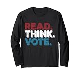 Read Think Vote Midterm Elections 2026 Vote Mid Term Long Sleeve T-Shirt