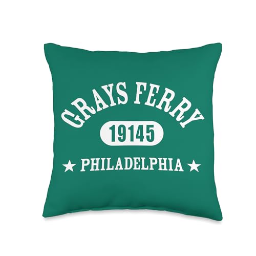 GRAYS FERRY Philadelphia PA 19145 Classic Athletic Design Throw Pillow