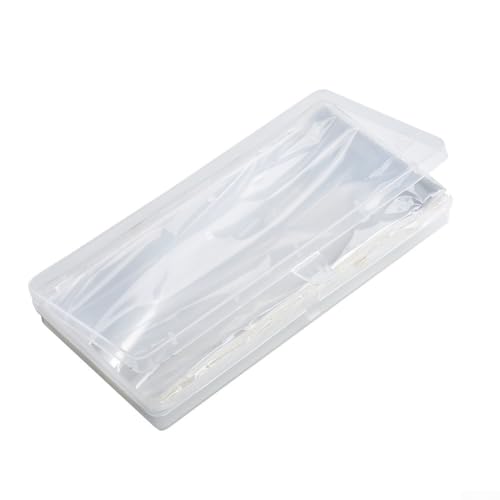 Bulevisiter Paquete de 100 álbumes de almacenamiento de billetes de papel con soporte de plástico para protección de colecciones, transparente para bolsas de polipropileno y caja de plástico duradera