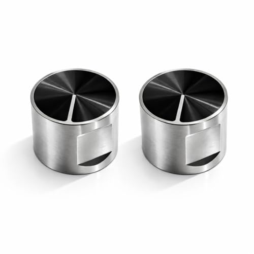 Image of Everflame Universal Gas Stove Burner Knob | Premium Aluminium Finish Control Knobs | Heavy Duty Metal Replacement Knobs for LPG & PNG Gas Stove | Heat Resistant + Easy Grip & Durable (Pack of 2)
