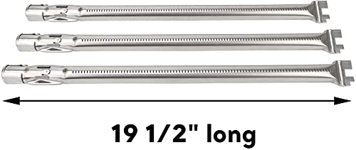 Uniflasy 17.5 Inch Flavorizer Bar 19.5 Inch Grill Burner and Heat Deflector for Weber Genesis 300 310 E310 E320 E330 S310 S320 S330 with Front Control Knob (2011 - Newer) for Weber 62752 7621 7622 - Thumbnail 4