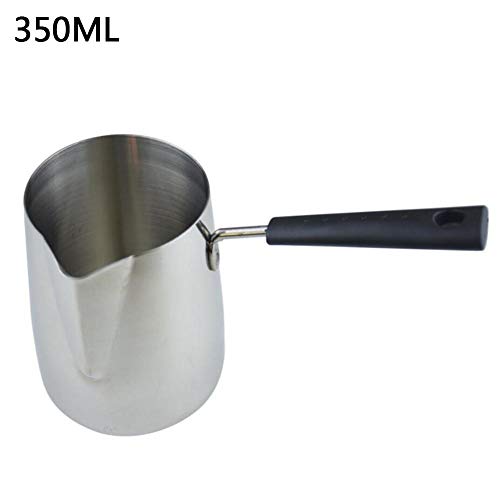 Milk Frothing Pitchers Pan With Long Handle Stainless Steel Suitable For Coffee Latte Art And Frothing Milk Available In 12 Ounce 20 Ounce And 33 Ounce Sizes