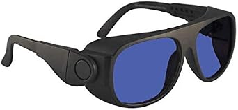Shade #3 Glassworking Safety Glasses - 62-19-ADJ - Plasic Black Frame
