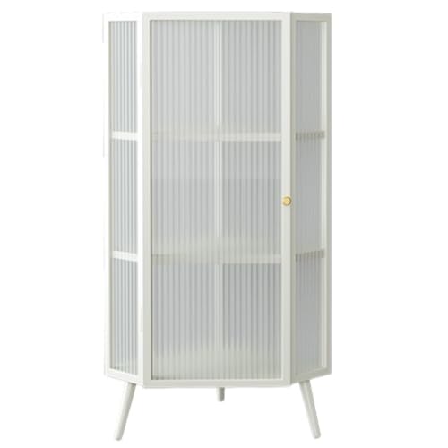 ガラス扉付きコーナー収納棚 コーナー 収納 棚