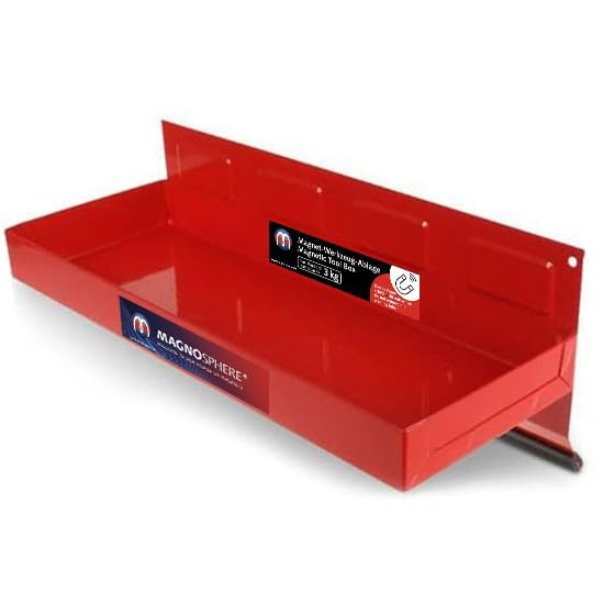 Magnetschale Werkzeug-Schale magnetische Ablage Magnet-Haftschale 310 x 115 x 31mm Magnetkorb Magnet-Ablage Dosen- Spraydosen-Halter Magnetteller hält an Metall Werkstattwagen oder Lochwand