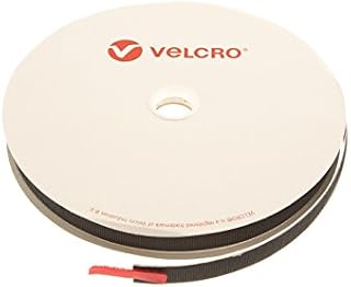 25mm VELCRO® Brand Black PS14 Self Adhesive - Hook 25m Roll