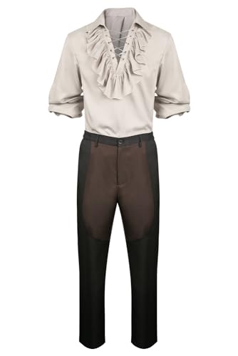 Lixinya Set di tubi per cosplay, camicia medievale, per Halloween, carnevale