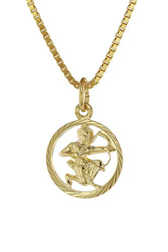 trendor Sternzeichen Schütze 333 Gold + goldplattierte...