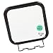 Beavorty Suction Cup Cosmetic Mirror Fogless Shower Mirror Suction Cup Makeup Mirror Largest Bathroom Wall Hanging Portable Handheld Camping Suction Cup Wall Mirror