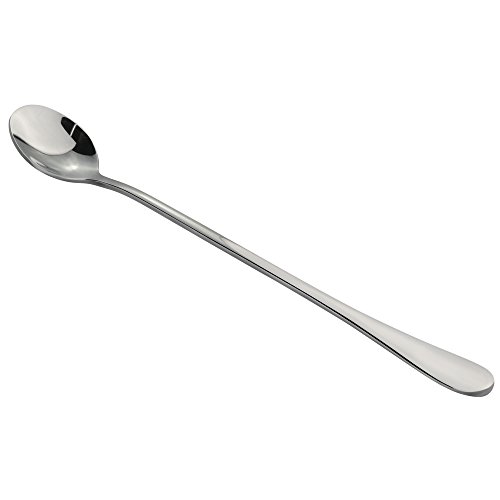 4 Pcs 9 Inch Long Handle Iced Tea Spoon, Coffee Spoon, Ice Cream Spoon, Stainless Steel Cocktail Stirring Spoons For Mixing, Cocktail Stirring, Tea, Coffee, Milkshake, Cold Drink #TOP6
