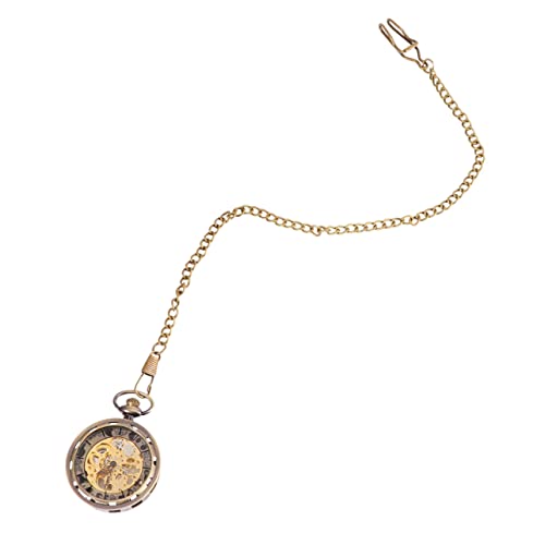 Montre numérique pour hommes style montre de poche crâne rétro