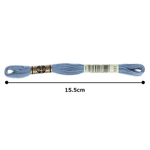 Image of DMC 6-Strand Embroidery Cotton Floss, Medium Antique Blue