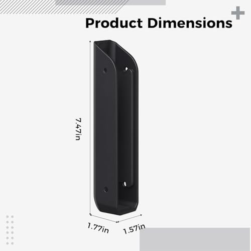 Soporte para portátil ajustable Deskium 2 unidades, montaje adhesivo y con tornillos, para pared y bajo escritorio, universal, negro miniatura 3