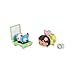 Disney Tsum Tsum Lilo & Stitch Story Moment Set, Figures Stand 7 cm Tall & Stackable, Includes a Medium Stitch & Lilo Figures with Small Angel & Crump Figures, for Kids Ages 6+