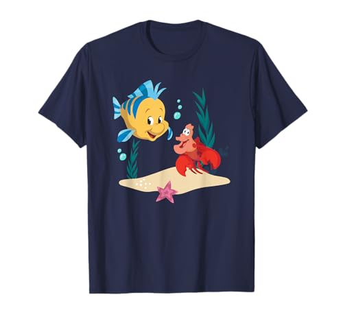 Disney The Little Mermaid Flounder and Sebastian Camiseta
