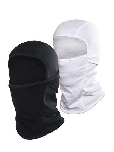 Image of inchPack of 2 Black & Blue Premium Face Mask for Bikers I Breathable Full Face Cover Balaclava for Men I Helmet Mask for Dust Protection