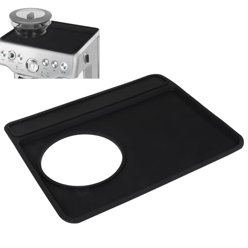 Tapete para máquina de café Sage 870/880, tapete de silicona antideslizante, reutilizable, antiarañazos, impermeable, resistente al calor, estación de apisonamiento para Sage Barista Express