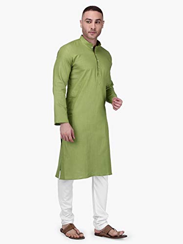 Image of Rajubhai Hargovindas Men's Premium Cotton Solid Kurta