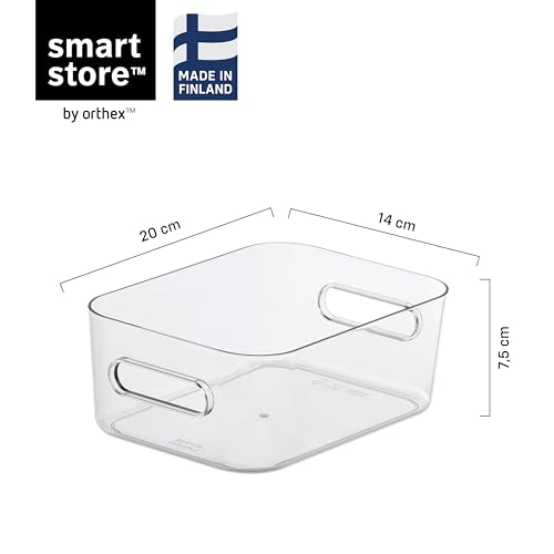 SmartStore - Boîte de Rangement - Petite - Rangez Votre Maison avec Style et Praticité - Compact S - Transparent - Plastique Sans BPA - Conçu et Fabriqué en Finlande – vue 2