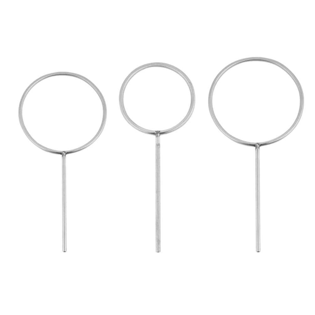 3pcs Stainless Steel Support Ring Labs Ring Stainless Steel Rings for Laboratory Support Retort