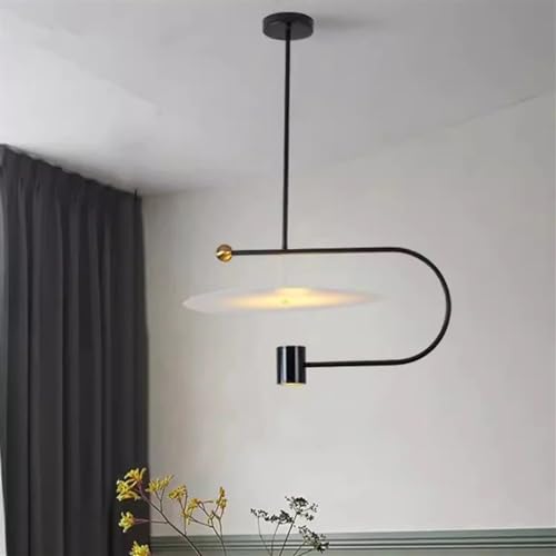 Plafonnier LED noir pour sublimer vos repas de salle à manger