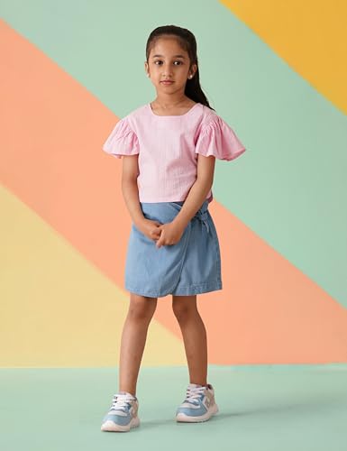 Image of Amazon Brand - Symbol Kids Girl's Cotton Regular Fit Top
