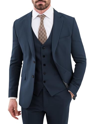 Mens Suits 3 Piece Slim Fit Suits for Men Wedding Prom Suits Formal Business