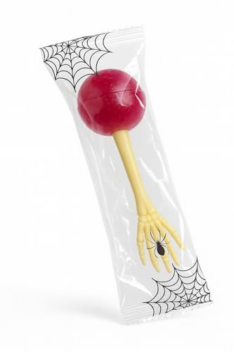 MIJOMA Spooky Candy Mix – 3er Set Halloween Süßigkeiten 3x130g – je 15 Stück mit Spirallutschern, Skelett-Lutschern & Kürbis-Marshmallows – Party-Mix für Süßes oder Saures