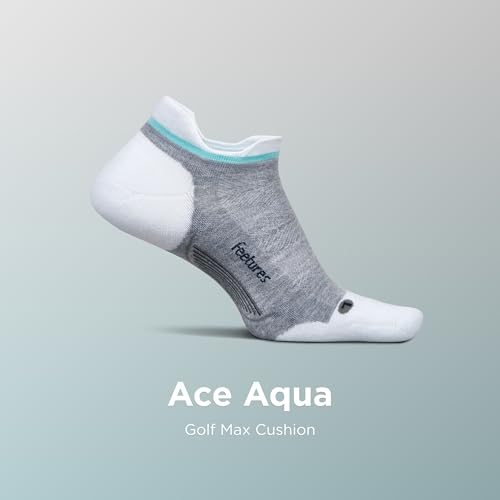 Image of Feetures Elite Golf Max Cushion Tab Ankle Socks - Sport Sock with Targeted Compression