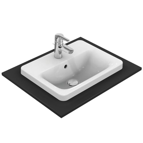 Ideal Standard E504301 Connect Waschtisch rechteckig Wandanschlussbogen 50 x 39 weiß