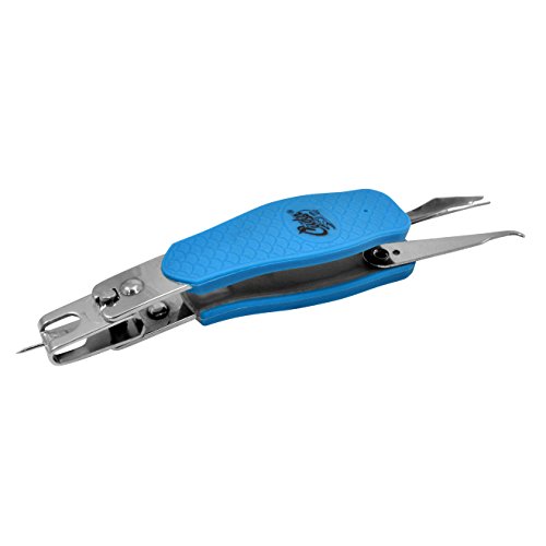 Acme Cuda Titanium Bonded Freshwater Line Clipper (With Jig Eye Cleaner, Hook Sharpener, Wire Wrapper, Detangler), Blue (18116) #TOP4