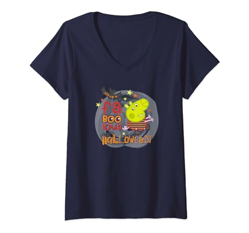 T-shirt Peppa Pig Halloween femme col V : l'alternative confort au déguisement