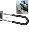 BotaBay Flip-up Toilet Safety Rails, 23.6 Inch Heavy Duty Bathroom Grab Bar for Seniors Elderly Disabled Toilet Assistance Support Rail Handicap Accessories