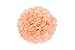 Produktbild 10er Set 20cm 25cm Papier Pom Poms Seidenpapier Pompom Dekoration für Party Hochzeit Deko (25cm, Peach)