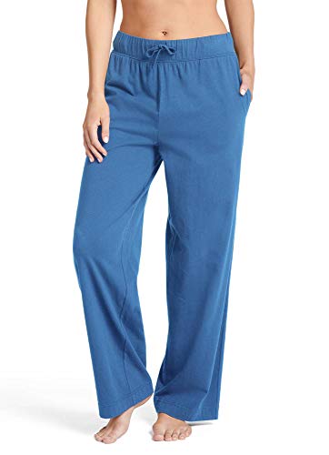 Jockey Women's Sleepwear Everyday Essentials Cotton Pant, Blue Wash, M