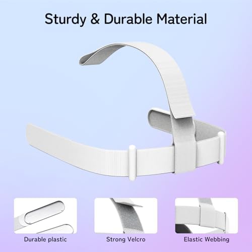 Original Replacement Head Strap for Meta Oculus Quest 2, Enhanced Comfort and Gaming Immersion VR Accessories Compatible with Oculus/Meta Quest 2 Elite Strap